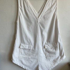 Bahhagoose white cotton jumpsuit
